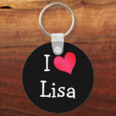 Ik hou van Lisa Sleutelhanger (Voorkant)
