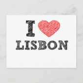 Ik hou van Lissabon Briefkaart (Voorkant)