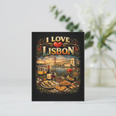 Ik hou van Lissabon Briefkaart (Staand voorkant)