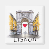 Ik hou van Lissabon Magneet (Voorkant)