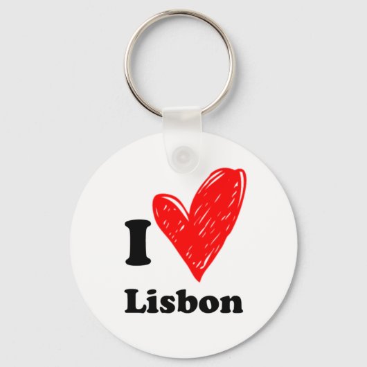 Ik hou van Lissabon Sleutelhanger (Voorkant)