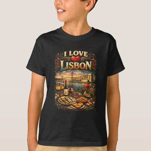 Ik hou van Lissabon T-shirt (Voorkant)