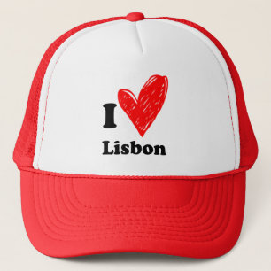 Ik hou van Lissabon Trucker Pet