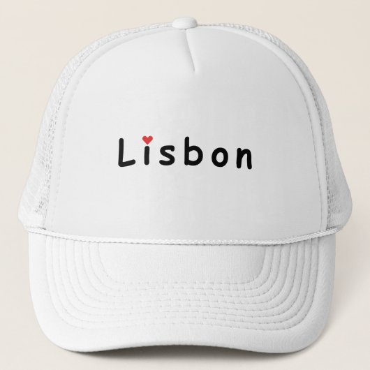 Ik hou van Lissabon Trucker Pet (Voorkant)