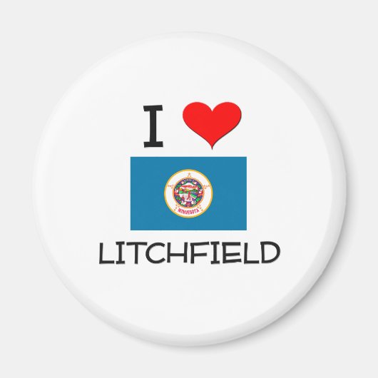 Ik hou van Litchfield Minnesota Magneet (Voorkant)