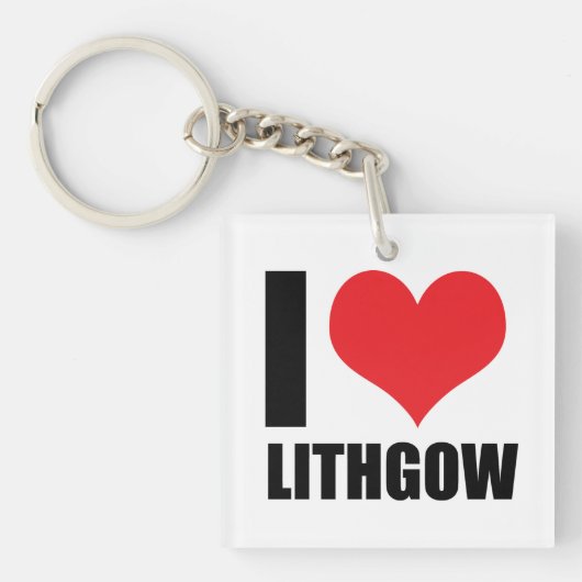 Ik hou van Lithgow Sleutelhanger (voorkant)