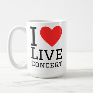Ik hou van live concerten koffiemok