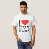 Ik hou van live concerten t-shirt (Voorkant volledig)