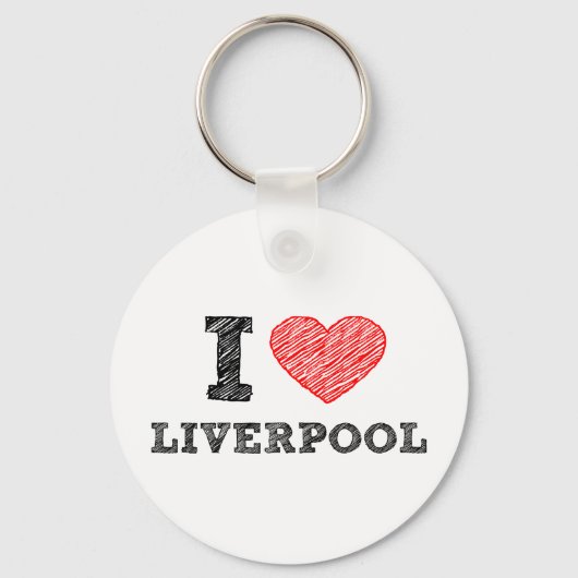 Ik hou van Liverpool Sleutelhanger (Voorkant)
