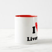Ik hou van Liverpool Tweekleurige Koffiemok (Center)