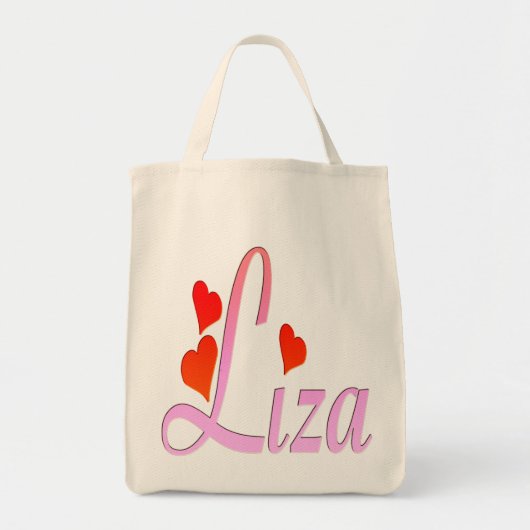 Ik hou van Liza Bag Tote Bag (Voorkant)