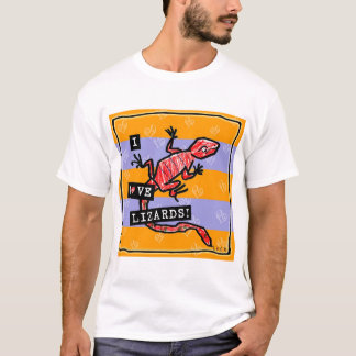 Ik hou van lizards t-shirt