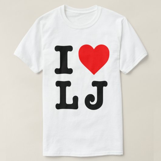 "Ik hou van LJ" T-shirt (Design voorkant)