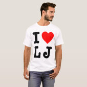 "Ik hou van LJ" T-shirt (Voorkant volledig)