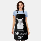 Ik hou van Llama Oke Llama Alpaca Lover Schort (Gedragen)