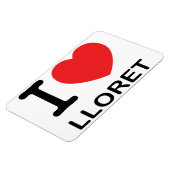 Ik hou van Lloret - flexibele magneet (Linkerzijde)
