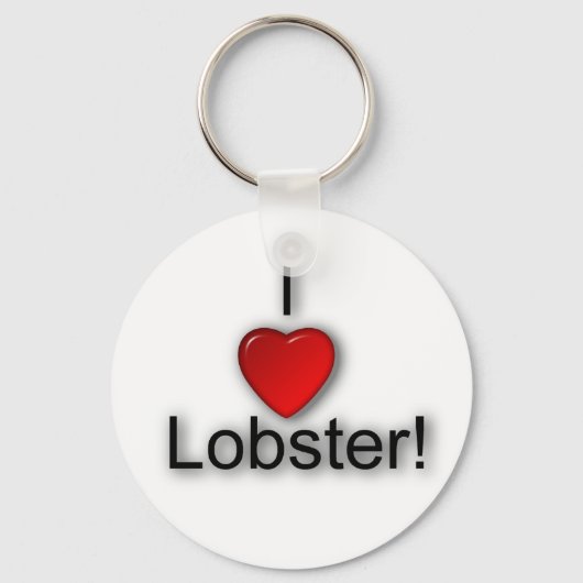 Ik hou van Lobster. Sleutelhanger (Voorkant)