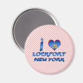 Ik hou van Lockport, New York Magneet (Voorkant / Achterkant)