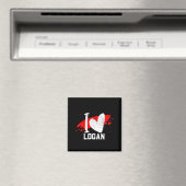Ik hou van Logan Ik Hart Logan Magneet (Insitu (Vaatwasser))