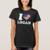 Ik hou van Logan Ik hart Logan T-shirt (Voorkant)