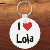 Ik hou van Lola-sleutelhanger Sleutelhanger (Voorkant)