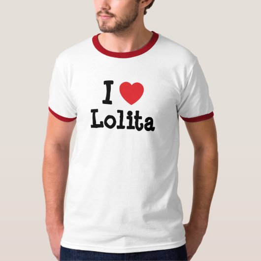 Ik hou van Lolita hart T-Shirt (Voorkant)