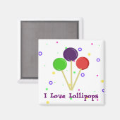 Ik hou van lolly's magneet (Voorkant / Achterkant)