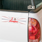 Ik hou van Lompoc, Californië Bumpersticker (Op Truck)