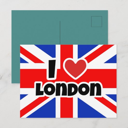 Ik hou van londen briefkaart (Voorkant / Achterkant)