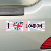 Ik hou van Londen Bumpersticker (Op auto)