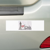 Ik hou van Londen Bumpersticker (Op auto)