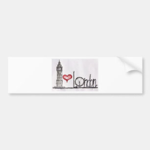 Ik hou van Londen Bumpersticker