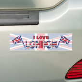 Ik hou van Londen Bumpersticker (Op auto)
