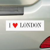 Ik hou van Londen Bumpersticker (Op auto)