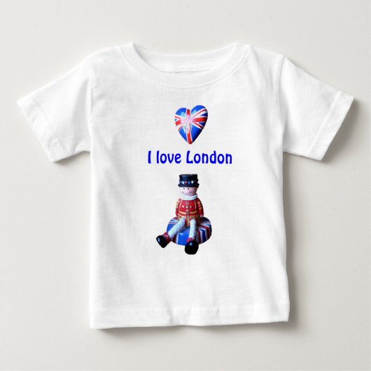 Ik hou van Londen, lange hoes baby t-shirt (Voorkant)
