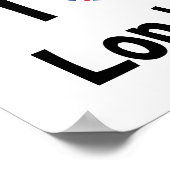Ik hou van Londen Poster (Hoek)