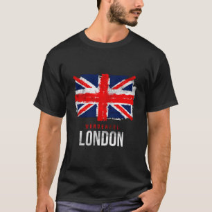 Ik hou van Londen Prachtige Londen met UK vlag Ill T-shirt