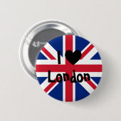 Ik hou van Londen Ronde Button 5,7 Cm (Voorkant /achterkant)