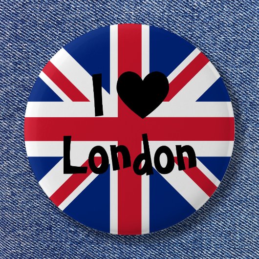 Ik hou van Londen Ronde Button 5,7 Cm