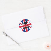 Ik hou van Londen Ronde Sticker (Envelop)