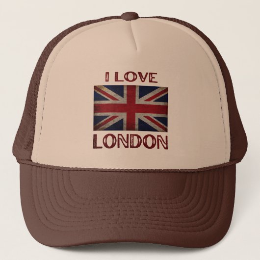 IK HOU VAN LONDEN TRUCKER HOED PET (Voorkant)