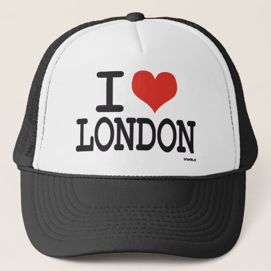 Ik hou van Londen Trucker Pet (Voorkant)