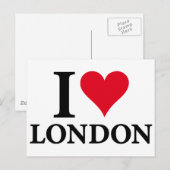 Ik hou van LONDON Briefkaart (Voorkant / Achterkant)