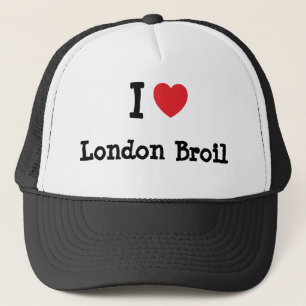 Ik hou van London Broil hart T-Shirt Trucker Pet