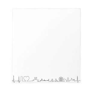 Ik hou van London (buitengewone ecg stijl) souveni Notitieblok