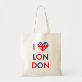 Ik hou van London Canvas tas (Voorkant)