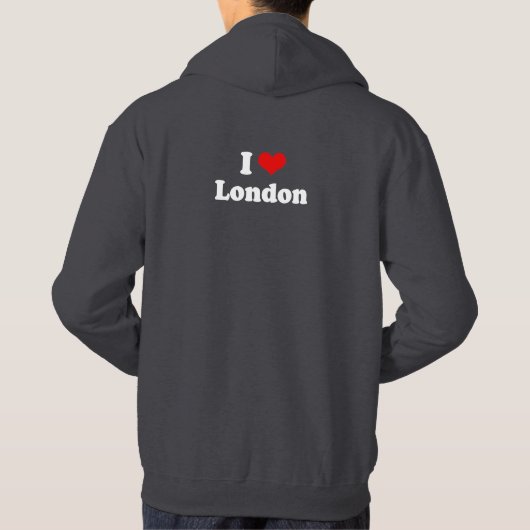 Ik hou van LONDON Hoodie (Achterkant)