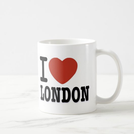 Ik hou van LONDON Koffiemok (Rechts)