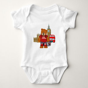 Ik hou van LONDON Teddy Bear Romper