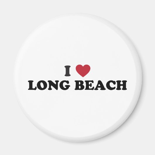 Ik hou van Long Beach California Magneet (Voorkant)